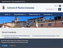 Tablet Screenshot of comune.pavone.to.it